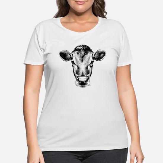 plus size cow shirt